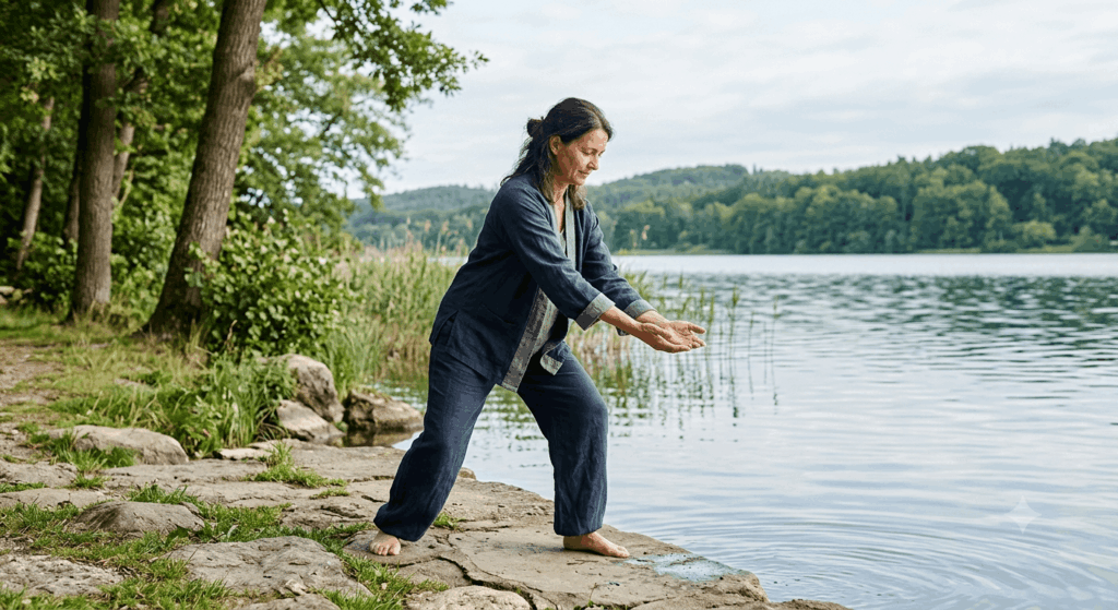 Qigong-Übung „Wasser schöpfen“ (2026) Wirkung, Anleitung und Tipps für die Praxis